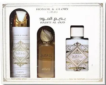 Bade Al Oud Honor & Glory 100ml Edp+ Hair Mist 50ml+ Desodorante 200ml